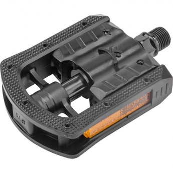 Педали FP-871, ось 9/16", складные, со светоотражателями, пластиковые чёрные Педали FP-871, ось 9/16", складные, со светоотражателями, пластиковые чёрные