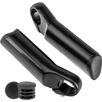 Рога на руль KWL-23, алюминиевые черные Рога на руль KWL-23, алюминиевые черные